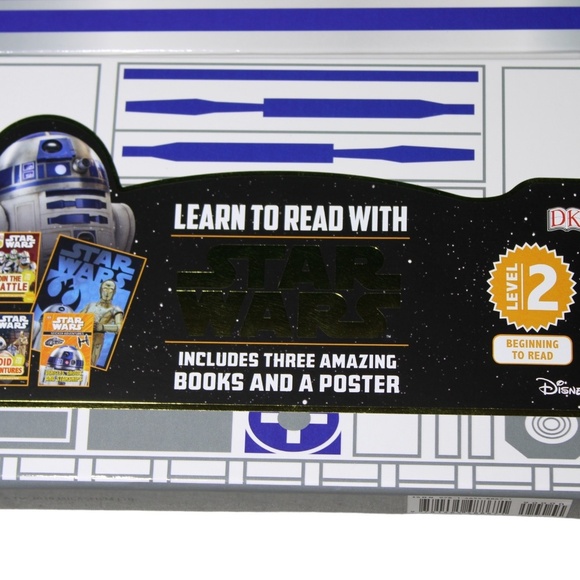 Star Wars R2D2 Learn To Read Level 2‎ Three Books A Poster - Picture 4 of 4